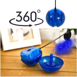 Cat Toys Smart Walking Automatic Scrolling Ball Music Funny Pet Colourful Led Cricket Vocals Flash Roll Wheel Toy