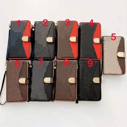 A General Wallet Leather Flip cases for iphone 13 pro max 11 12 mini Samsung S21 A12 A32 A52 A72 A22 A51 A71 Holder Credit ID Card Slot Co