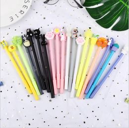 Wholesale Colour cartoon gel pens, cute student daily pen, creative children writing stationery