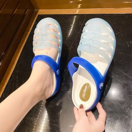 Summer Classic Mens 221 Women Size Cross-border Sandals Ladies Korean Casual Cute Hole Shoes Fashionable Beach Slippers Code:346