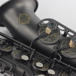 SUZUKI Alto Saxophone E flat Matte Black Nickel Plated Professional Musical Instruments Saxophone For Students