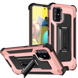 Hybrid Kickstand Holder Cases For Samsung A52 4G 5G Heavy Duty Shockproof Protection Cover