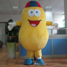 Halloween Cute peanut Mascot Costume High Quality customize Cartoon groundnut Plush Anime theme character Adult Size Christmas Carnival Outdoor Party Outfit