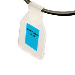 Wire Hook Edge Sign Shelf Label Holder Clear for Retailing Price Display