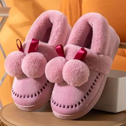 Winter bag with indoor velvet warm boots couples home fashion, lovely and comfortable non-slip cartoon shoes