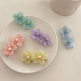 Candy Colour Hairpin For Girls Scrunchie Sweet Cute Korean Headdress Hair BB Clip Jewellery Personality Vintage Accessories