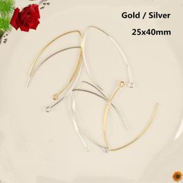 Stud Fashion 30pcs Korean Simple V-Shaped Ear Hook/Earrings Accessories Pendientes For Women Diy Handmade Earrings Jewellery Findings