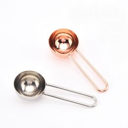 Metal Measuring Tools Coffee Thicken Stainless Steel Smooth Long Handle Tablespoon Kitchen Bar Spoon