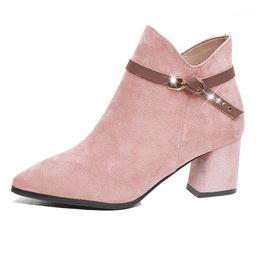 Descuento Botines Rosa Tacon Alto 2022 en venta en DHgate.com