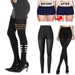 Shapewear Anti Cellulite Compression Leggings High Waist Leg Shapers Women Tummy Slimming Sheath Body Shaper Thigh Slimmer Pants