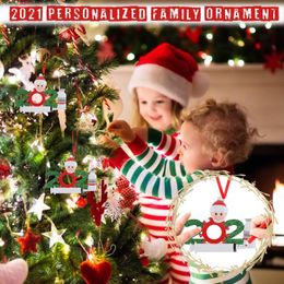 Christmas Decorations 2021 Fully Personalised Family DIY Ornament Souvenirs For Friends Holiday Pendant Drop