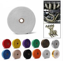 motorcycles meter UK - Motorcycle Exhaust System Car Hermal Water Heater Tape 5 10 Meter *50mm Turbo Heat Wrap Cloth Thermal Protection With Fixed Ties