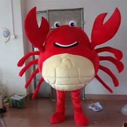 Halloween Red Crab Mascot Costume High Quality Cartoon Anime theme character Christmas Carnival Adults Birthday Party Fancy Outfit