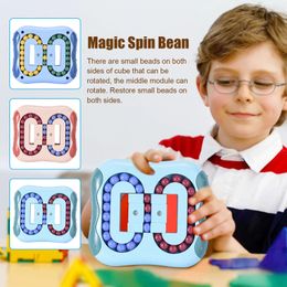 gyro finger cube NZ - Rotating Magic Bean Fingertip Rubik's Educational Round Cube Children's Finger Gyro Disk Stress Relief Sensory Fidget