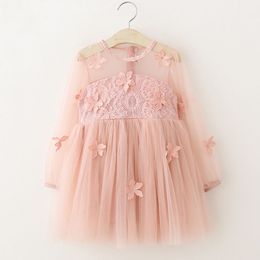 Girls Dress Summer Fashion Clothing Party Princess Lace Flower Decoration es Children 210515