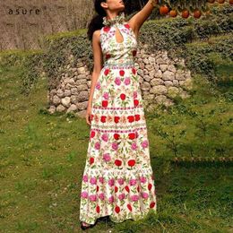 Traf Summer Dresses Women Clothing Ladies Long Floral Cottagecore Female Bohemian Light Dress Luxury Designer 20309 210712