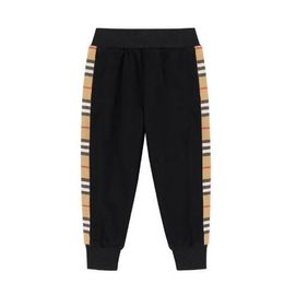 Children's trousers spring autumn girls sports pants 2022 new sweatpants striped casual middle and small children trouser