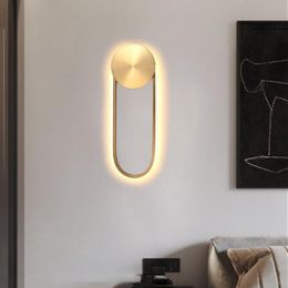 Wall Lamps Postmodern Luxury Light Living Room Designer Creative Simple Study Bedroom Aisle Corridor Stair Lamp