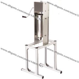 5L Stainless Steel Heavy-duty Vertical Manual Spanish Churrera Churro Filling Machine with Working Stand