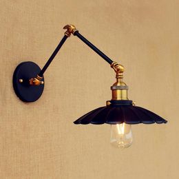 Wall Lamps Loft Vintage Swing Long Arm Light LED Industrial Edison Sconces Applique Murale