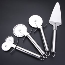 Kitchenware Set Stainless Steel Frying Shovel Ginger Silk Cheese Carrot Planing Pizza Knife Baking Utensils 210423