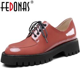 Fashion Handmade Shoes For Women Genuine Leather Platform Cross Tied Chunky Heels Pumps Wedding Dancing Woman 210528