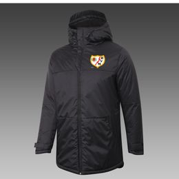Mens Rayo Vallecano Down Winter Outdoor leisure sports coat Outerwear Parkas Team emblems Customised