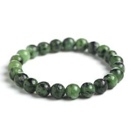 Epidote With Handmade DIY Bead Natural Stone Bangles For Men Women Yoga Fashion Beaded Bracelet Jewellery Accessories