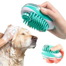 2021 Pet Dog Bath Brush Comb Silicone SPA Shampoo Massage Shower Hair Removal For Dogs Cats Cleaning Grooming Tool