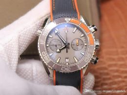 Omega Porcelain Mens Watches 9900 Movement Surface Calendar Waterproof 600m 43.50mm Rubber Watchband Om Luxury Watch