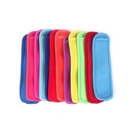 Antifreezing Popsicles Bags Tools Freezer Icy Pole Popsicle Holders Reusable Neoprene Insulator Ice Pop Sleeves Bag for Kids Summer