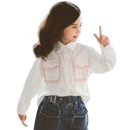 Shirts For Girls Spring Autumn School Blouses Casual Children's Blouse Teenage Clothes 210527
