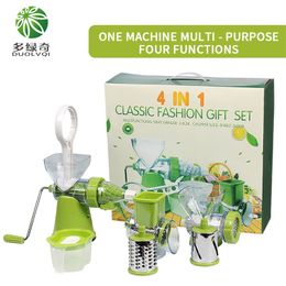 DUOLVQI4in1 Multifunctional Vegetable Shredder Slicer Cutter Grater with Stainless Steel Blades Kitchen Tool Kitchen Gadgets 210326