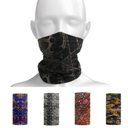 Retro Nostalgia Camping Scarves Elastic Polyester Anti-UV Headband Bandana Retail Wholesale Drop Shipping Support Fast Delivery Y1020