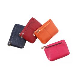 Korean Style Mini Coin Purse Women's Leather Zipper New Multi-Functional Wallet Short Key Case Coin Bag