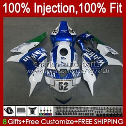 OEM Bodys Kit For HONDA CBR 1000 CC RR 1000RR 2006-2007 Bodywork 59No.147 CBR1000-RR 1000CC New blue 2006 2007 CBR1000 RR CBR1000RR 06 07 Injection mold Fairings