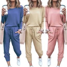 2 Piece Set Women Outfit Suit Casual Long Sleeve Shirt And Jopper Trousers Solid Colour Tracksuit Female Ropa Mujer Spring Autumn Y0625