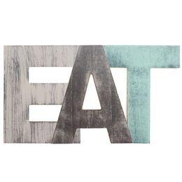 Wood Rustic Eat Sign Decorative Block Word Signs Freestanding Wooden Letters Wall Pendant Bar Cafe Kitchen Decoration