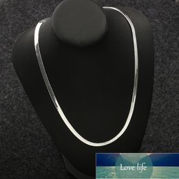 Flat Snake Chain Choker Necklace Jewellery Silver plated Colour Necklace For Women Men Clavicle Blade Chain Collier Femme Factory price expert design Quality Latest