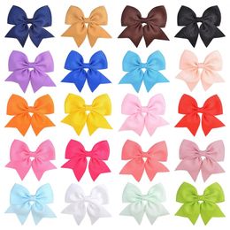 20 Colours Grosgrain Ribbon Bowknot Cute Hair Clip For Girl Hairpin Kids Hair Accessories