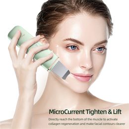 Facial Ultrasonic Cleaning Skin Scrubber Ultrasound Peeling Blackhead Removal Ionic Vibration Eye Massager Anti-wrinkle