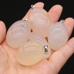 Charms Natural Gemstone White Agate Irregular Shape Pendant DIY Charm Making Necklace Bracelet Jewelry 20x30-25x40mm