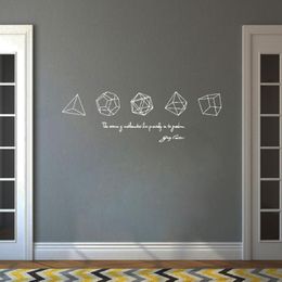 Wall Stickers 3D Geometric Figure High Quality Removable Decor Decals Available In Different Colours Home Decoration DW5953