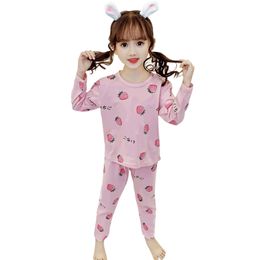 Kids Clothes Girls Heart Tshirt + Pants For Dot Girl Outfit Letter Childrens Sleeping Clothing 210527