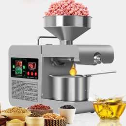 Automatic Oil Press Household FLaxseed Oil Extractor Peanut Oil Press Stainless Steel Intelligent Temperature Control