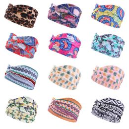 Fashion Bohemian Sytle Women Cross Elastic Headband Hair Accessories Soft Girls Summer Twist Turban Ladies Hoop Headwear