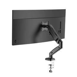 BlitzWolf® BW-MS1 Monitor Stand with Pneumatic Arm, 360° Rotation, +90° to -45° Tilt, 180°Swivel, Adjustable Height and Cable Management - Black