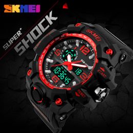 SKMEI LED Display Digital Men's Watch Men Clock Sport Watches Big Dial Relogio Masculino Fashion Brand Shock Quartz Wristwatch X0524