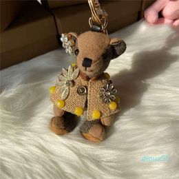 wholesale-package fashion bear pendant hanging female bag backpack doll Keychain pendant ornament