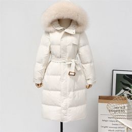 Autumn Winter Faux Fur Coat Women Long Jacket Parkas Hooded Warm Woman Coats Solid Women Parkas Cotton Coat 211108